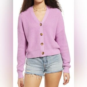BP Lilac Knit Cardigan